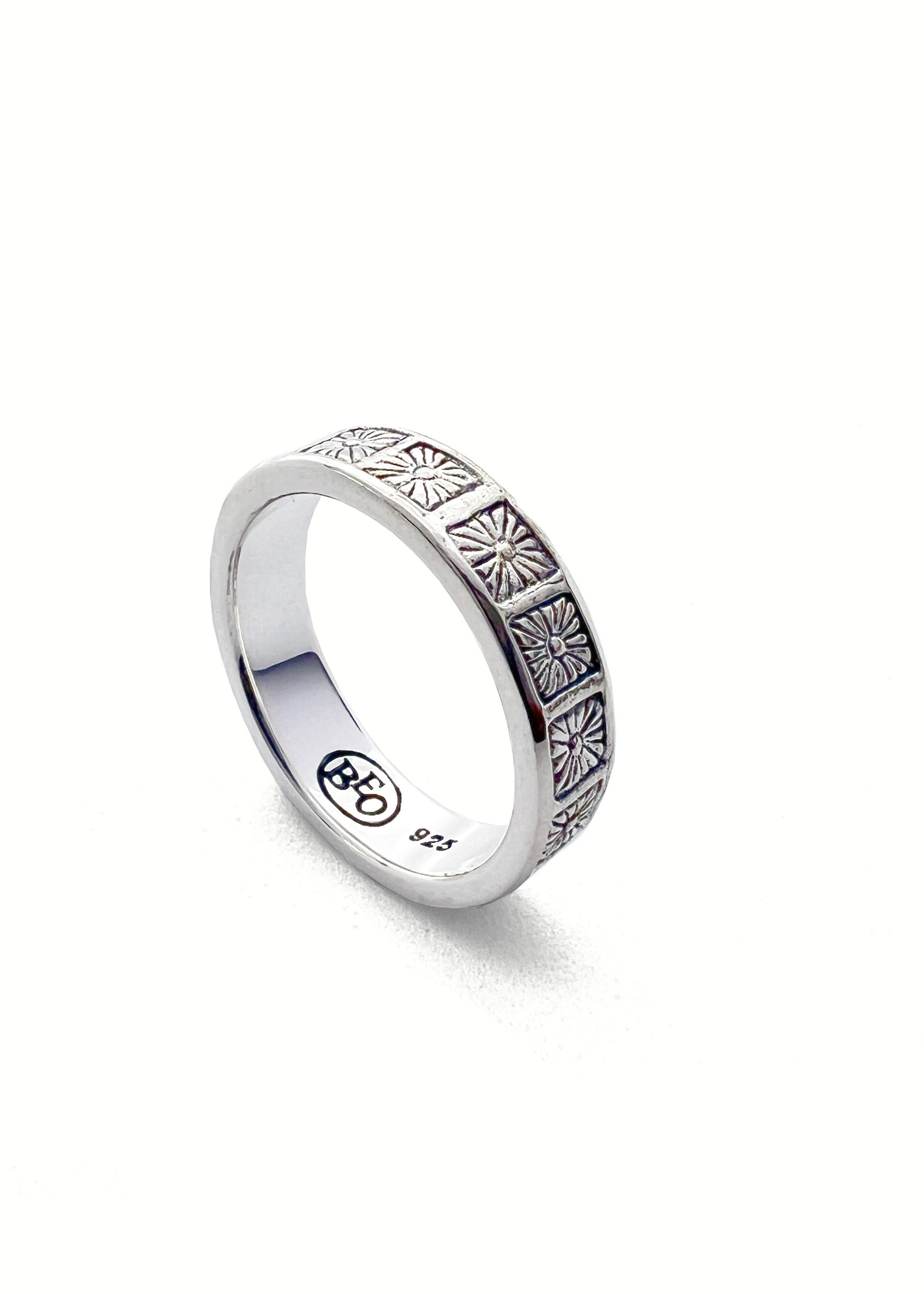 90s A&G flare band ring 20号 silver 925 925 Silver Wide Band